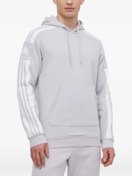 Hanorac adidas Performance gri din poliester reciclat si bumbac
