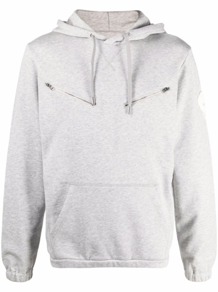 Hanorac Alexander McQueen gri din bumbac