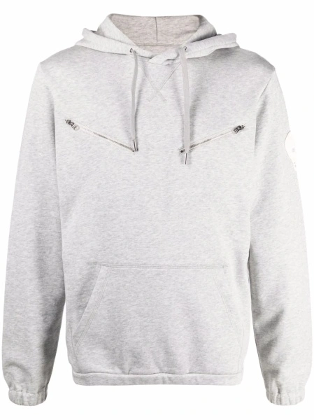 Hanorac Alexander McQueen gri din bumbac