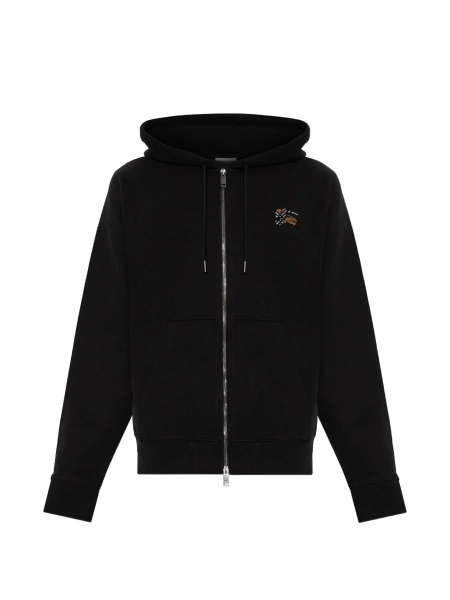 Hanorac Burberry negru din bumbac