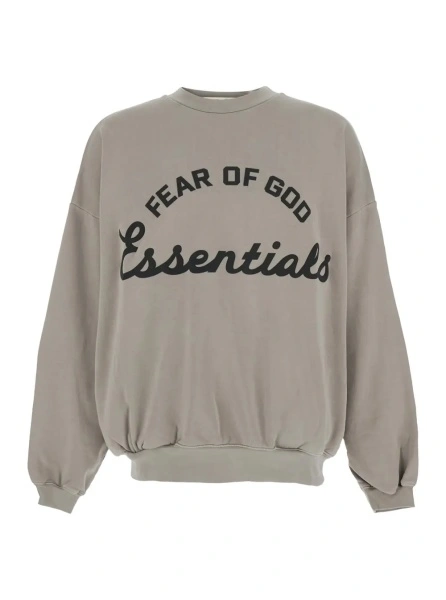 Hanorac FEAR OF GOD gri din bumbac