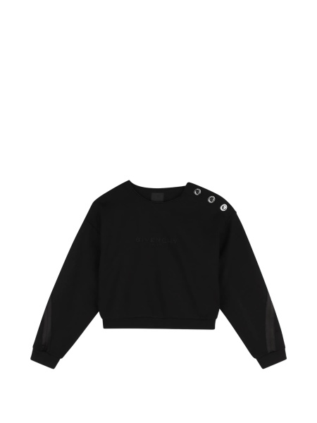 Hanorac Givenchy negru din bumbac si spandex/elastan