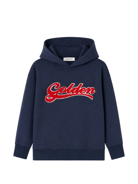 Hanorac Golden Goose albastru din polyester
