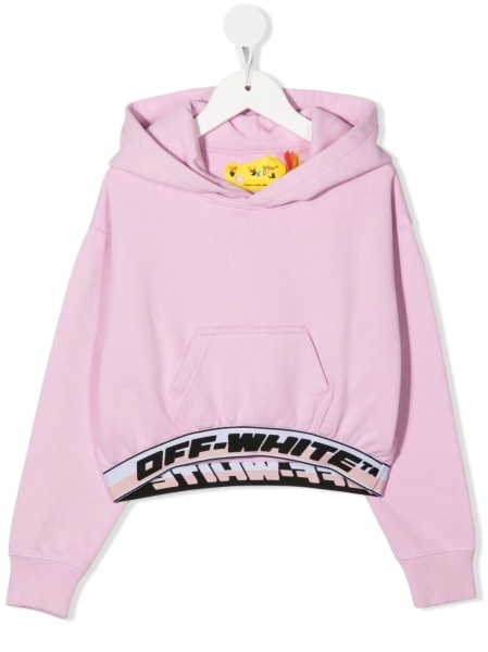 Hanorac Off-White roz din bumbac