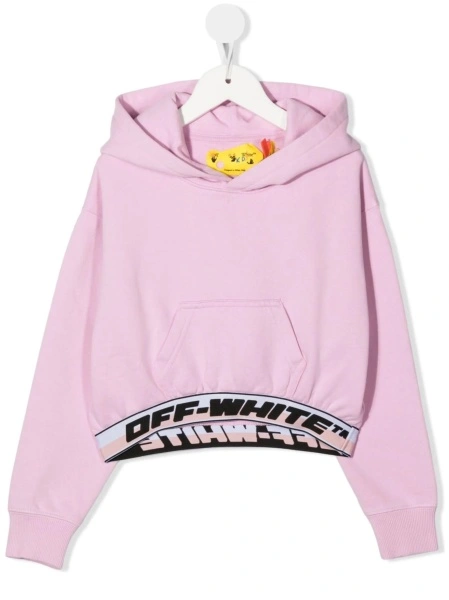Hanorac Off-White roz din bumbac