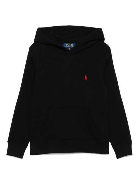 Hanorac Ralph Lauren negru din bumbac si polyester