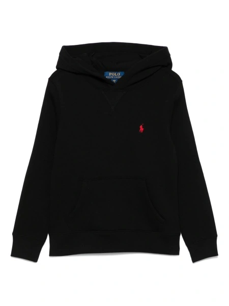 Hanorac Ralph Lauren negru din bumbac si polyester