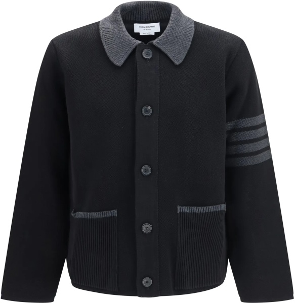 Jacheta 4-Bar cotton piqué Jacket