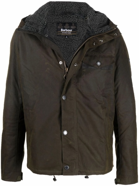Jacheta Barbour verde din bumbac