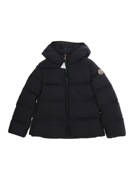 Jacheta Beulah Jacket with collar and long sleeves in black Tech Fabric for Boy