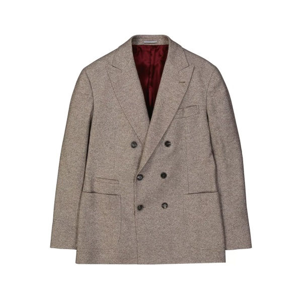 Jacheta Brunello Cucinelli Double-Breasted Wool Jacket