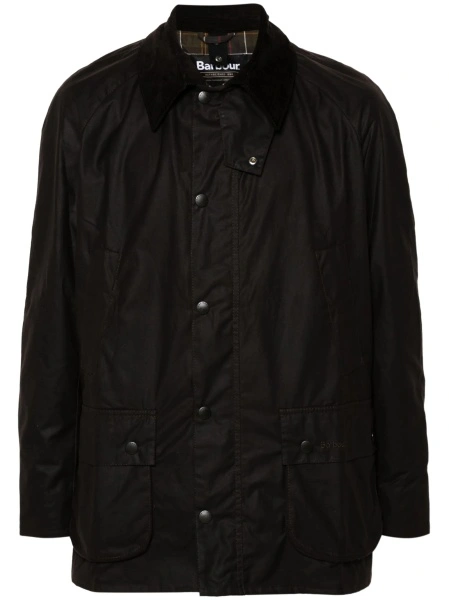 Jacheta camasa Barbour maro din bumbac