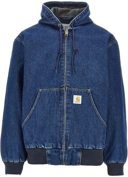 Jacheta Carhartt albastra din denim 'OG Active'