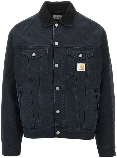 Jacheta Carhartt neagra din canvas