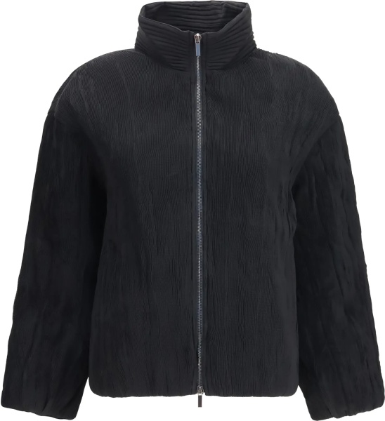 Jacheta Jacket short padded jacket with striped fabric