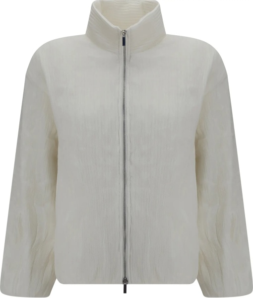 Jacheta Jacket short padded jacket with striped fabric