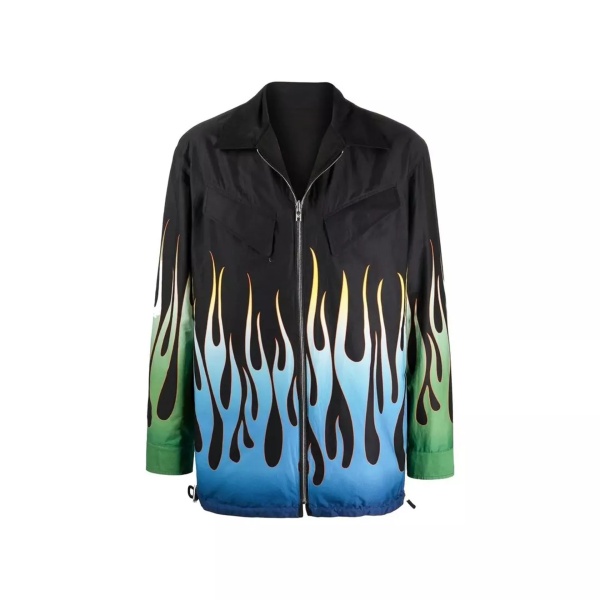 Jacheta Kenzo Flame Print Reversible Jacket