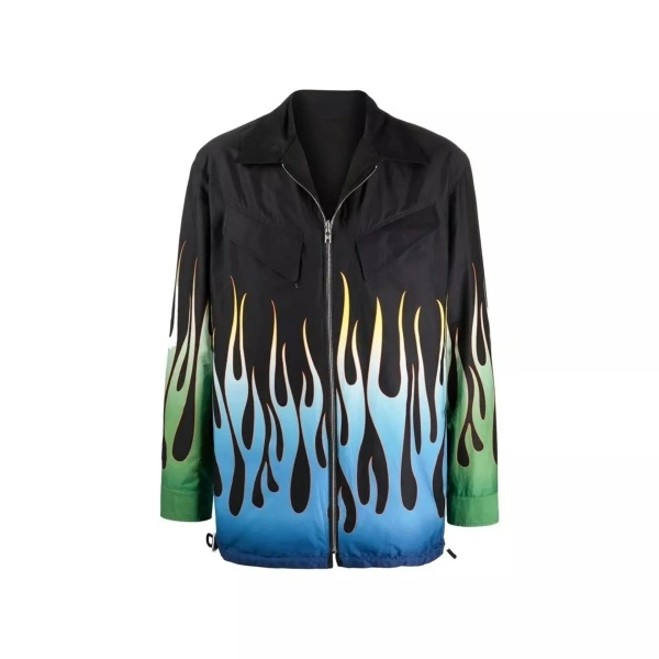Jacheta Kenzo Flame Print Reversible Jacket