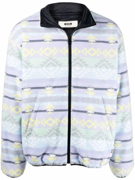 Jacheta MSGM violet din poliester reciclat