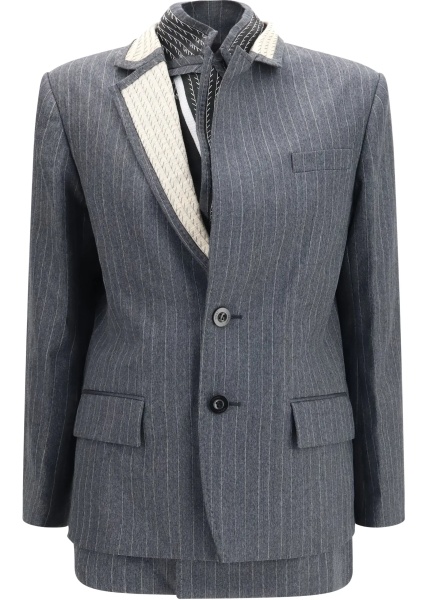Jacheta Pinstripe single breasted Jacket