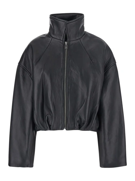 Jacheta ROTATE Birger Christensen neagra din piele