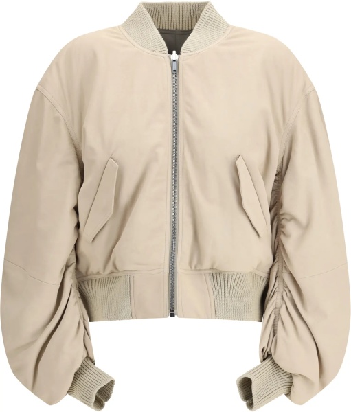 Jacheta Secchia Flight Bomber in lamb leather