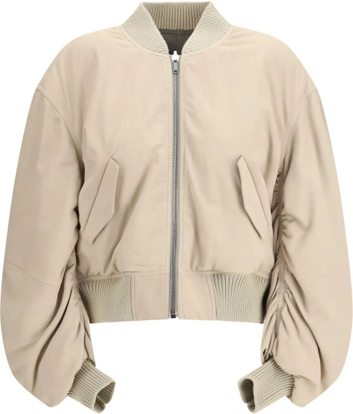Jacheta Secchia Flight Bomber in lamb leather