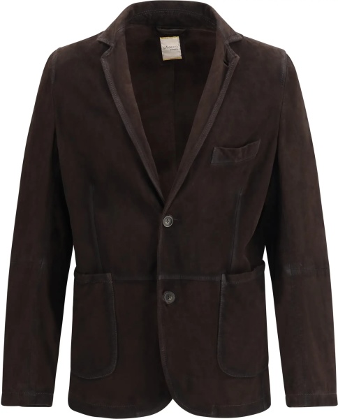 Jacheta Single-breasted Jacket in suede