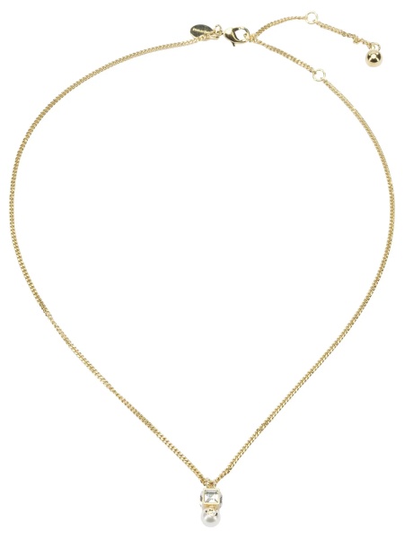 "JC Pearl Cube" necklace