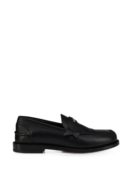Mocasini Christian Louboutin negri din piele
