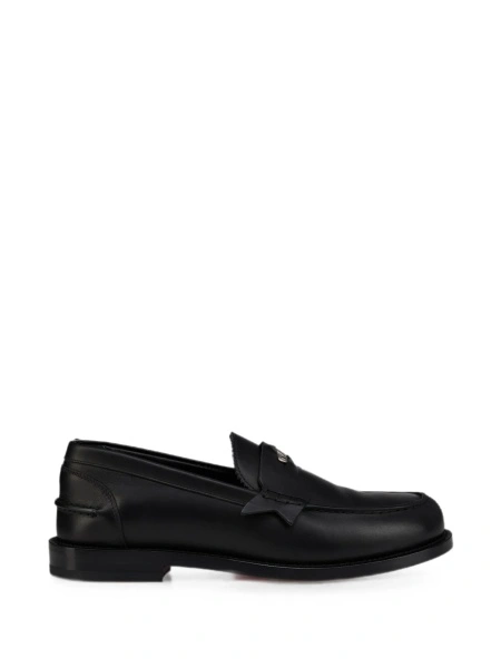 Mocasini Christian Louboutin negri din piele