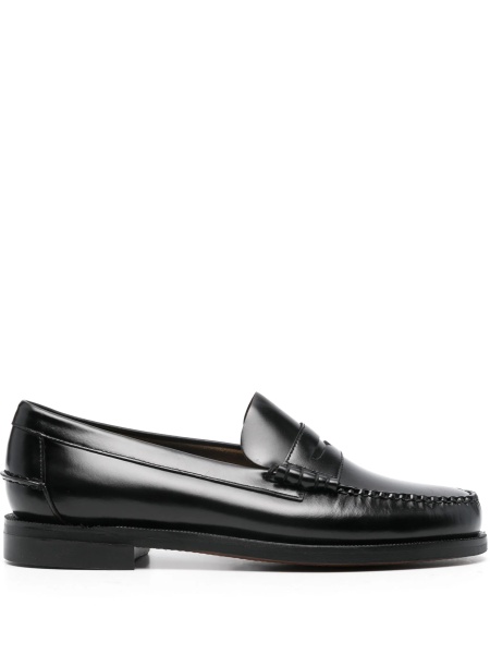 Mocasini Sebago negri din piele