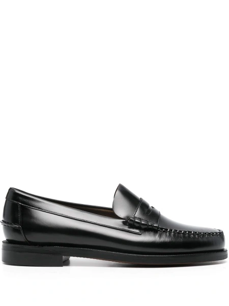 Mocasini Sebago negri din piele