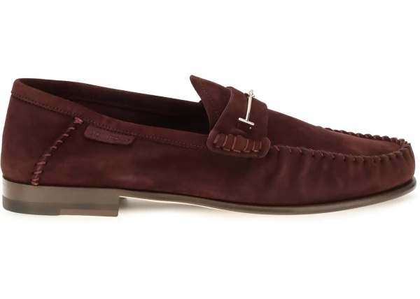 Mocasini Suede leather T-strap Loafers