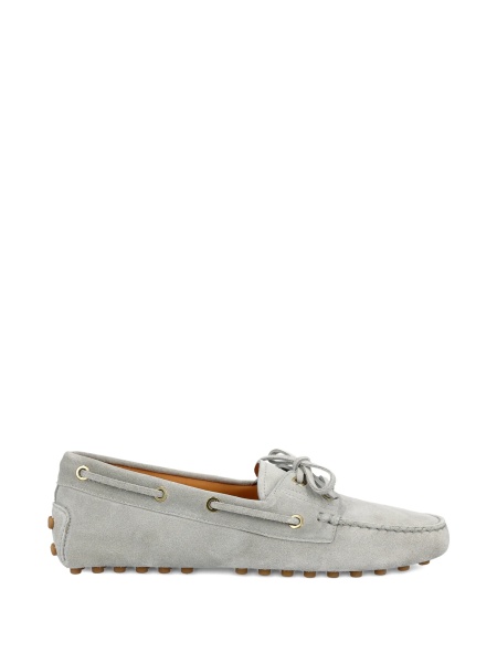 Mocasini TOD'S gri din piele intoarsa