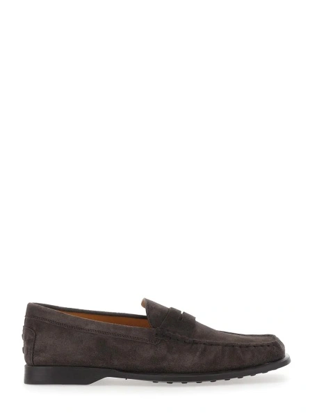 Mocasini TOD'S maro din piele intoarsa