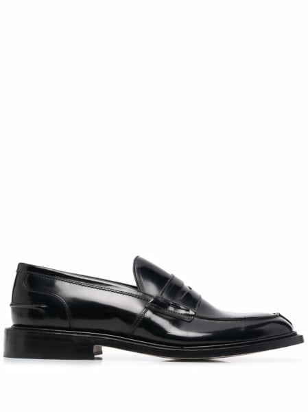 Mocasini TRICKER'S negri din piele