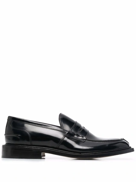 Mocasini TRICKER'S negri din piele
