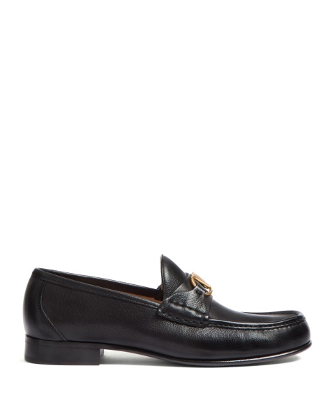 Mocasini Valentino Garavani negri din piele