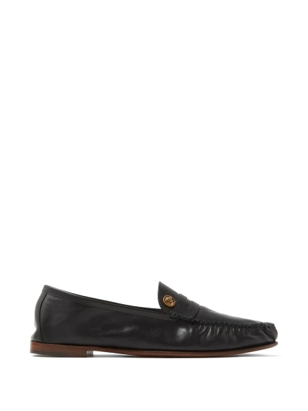Mocasini Versace negri din piele