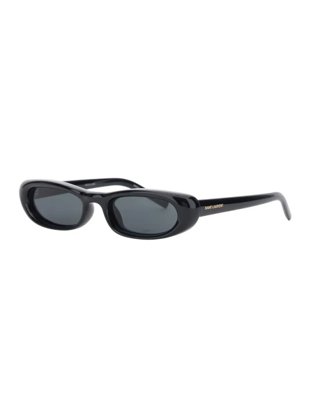 Ochelari '557' Black Sunglasses with cat-eye design and Logo lettering on the temples in acetate for women
