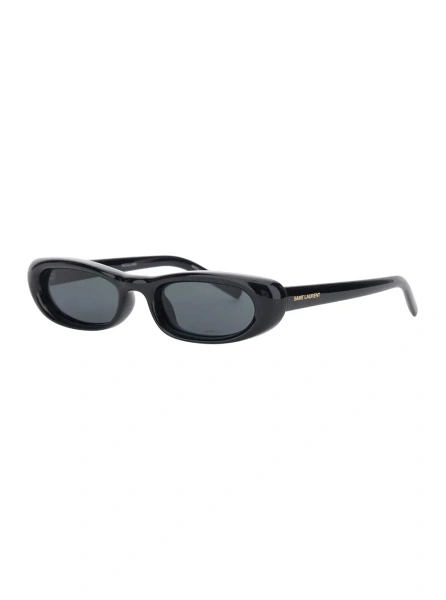 Ochelari '557' Black Sunglasses with cat-eye design and Logo lettering on the temples in acetate for women