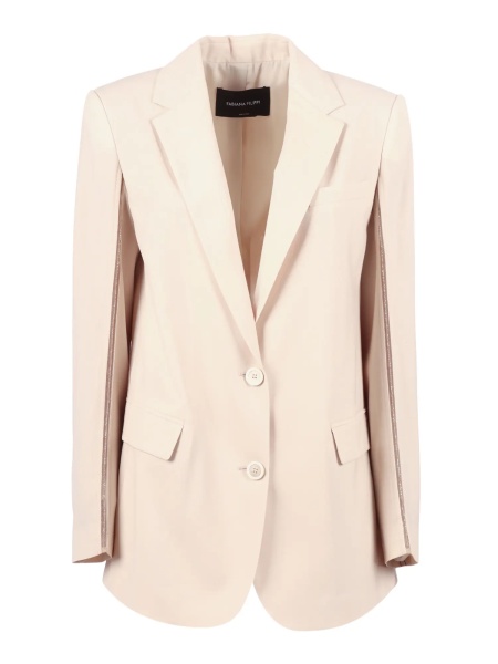 Paltoane BISTRETCH WOOL SINGLE BREASTED JACKET WITH FILO DIAMANTE