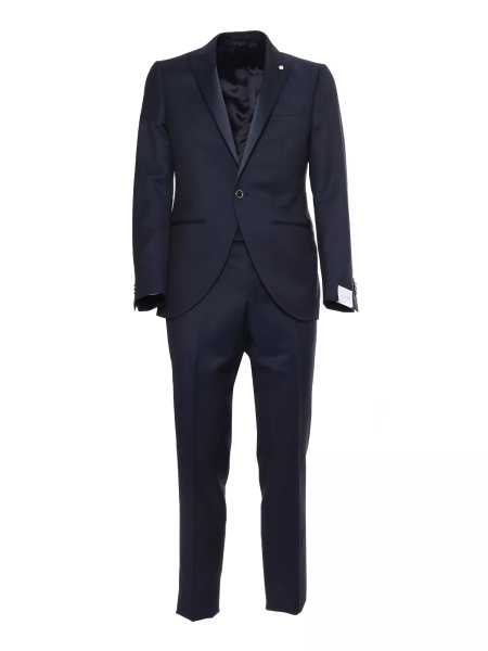 Paltoane Blue satin suit