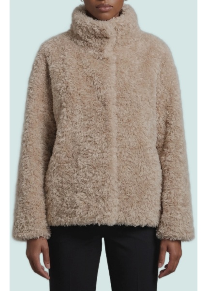 Paltoane Short Faux Fur Coat