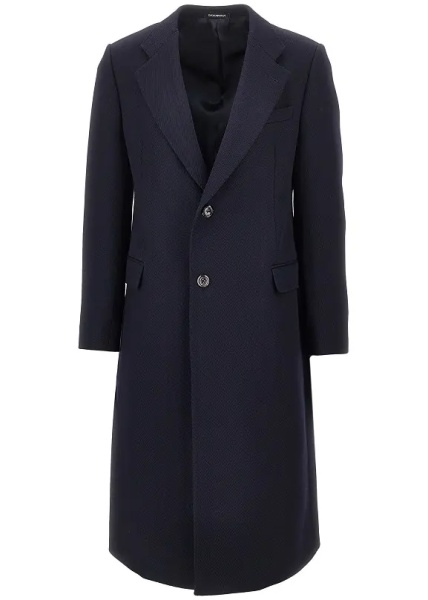 Paltoane Wool tricotine single-breasted coat