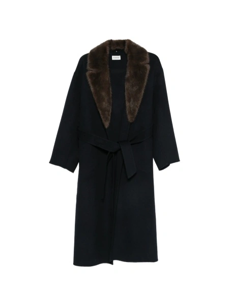 Palton P.A.R.O.S.H. negru din merino