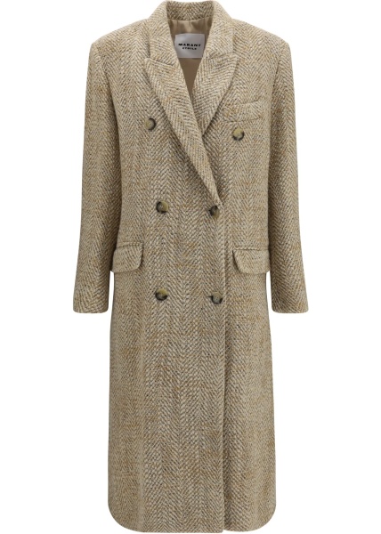 Palton Pilda Herringbone wool-blend Coat