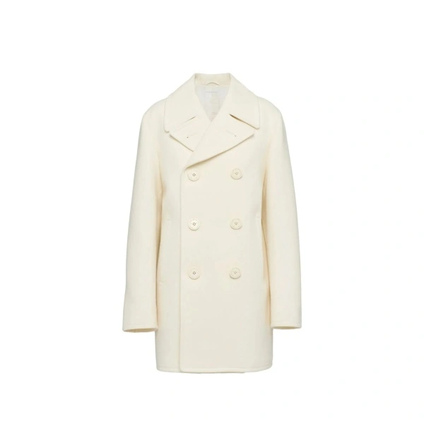 Palton Prada Double-Breasted Wool Coat