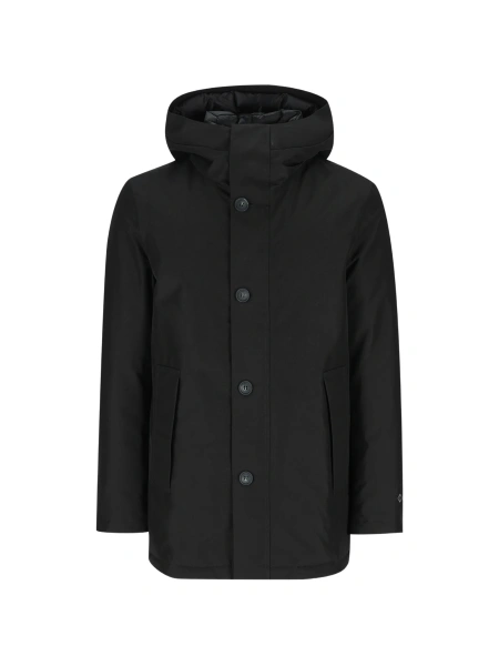 Palton Woolrich negru din polyester